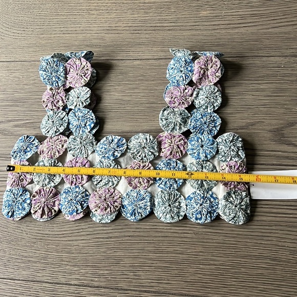 SEA ‘IDA‘ PRINT YO YO CROCHET CROPPED TANK XS 460$ - Picture 6 of 9